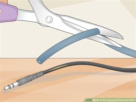 how to repair exposed electrical wire